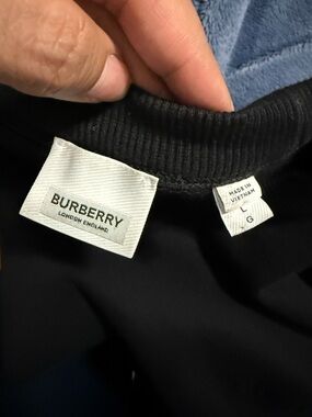 Burberry Black Crewneck Sweater